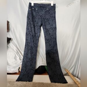 Rock & Republic Berlin Womens Size 6M Black Denim Stretch Mid Rise Jeans